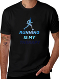 Running is My Therapy Graphic Tee