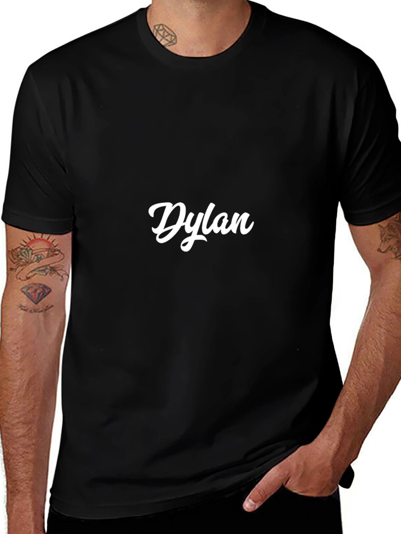 Personalized Dylan Black T-Shirt
