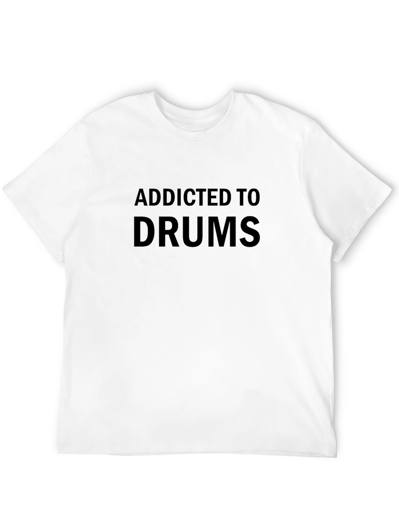 Addicted To Drums Black Graphic Tee