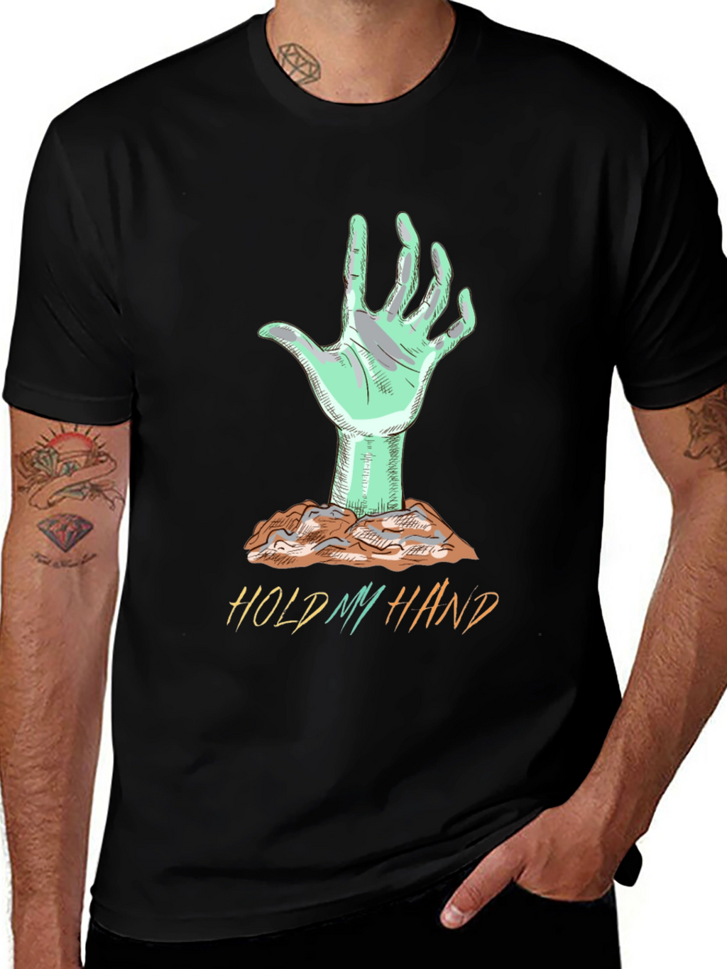 Zombie Hand Graphic T-Shirt