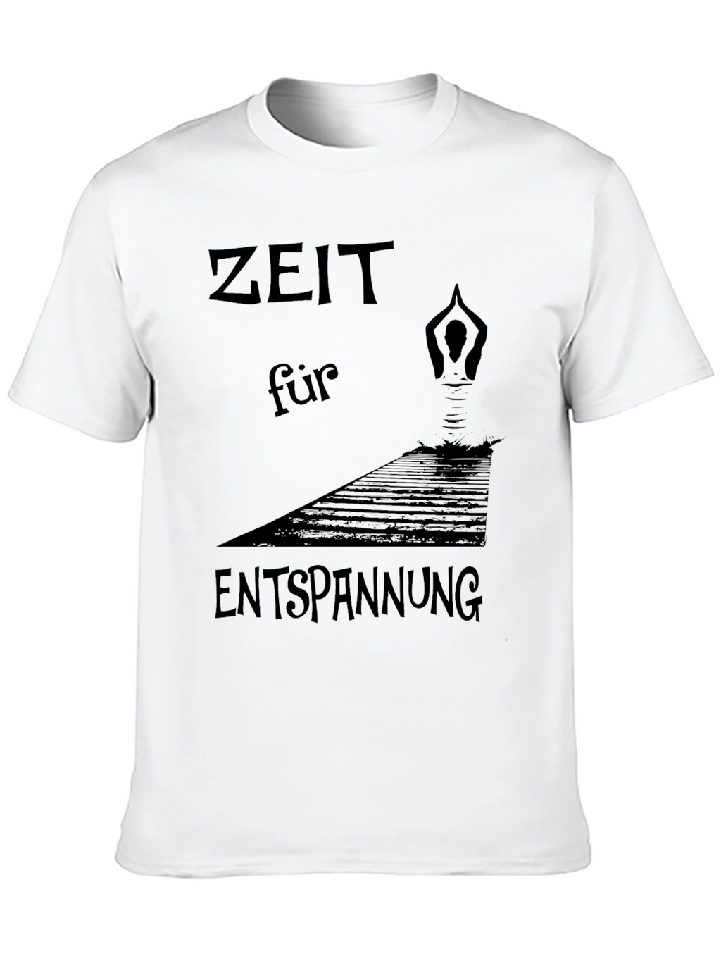 Zeit Für Entspannung Black T-Shirt - Relaxation Time