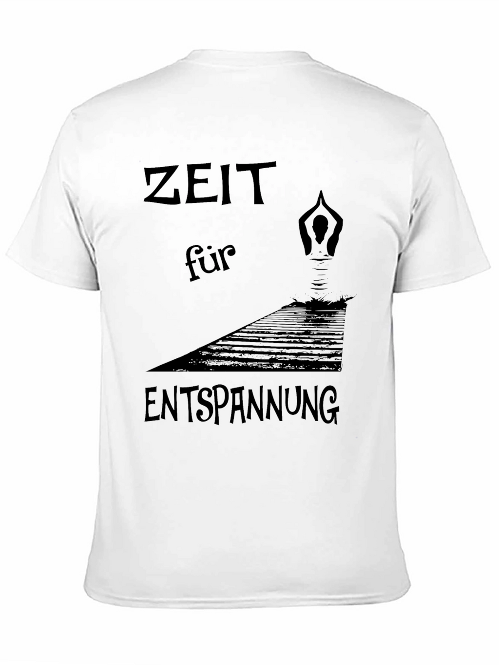 Zeit Für Entspannung Black T-Shirt - Relaxation Time