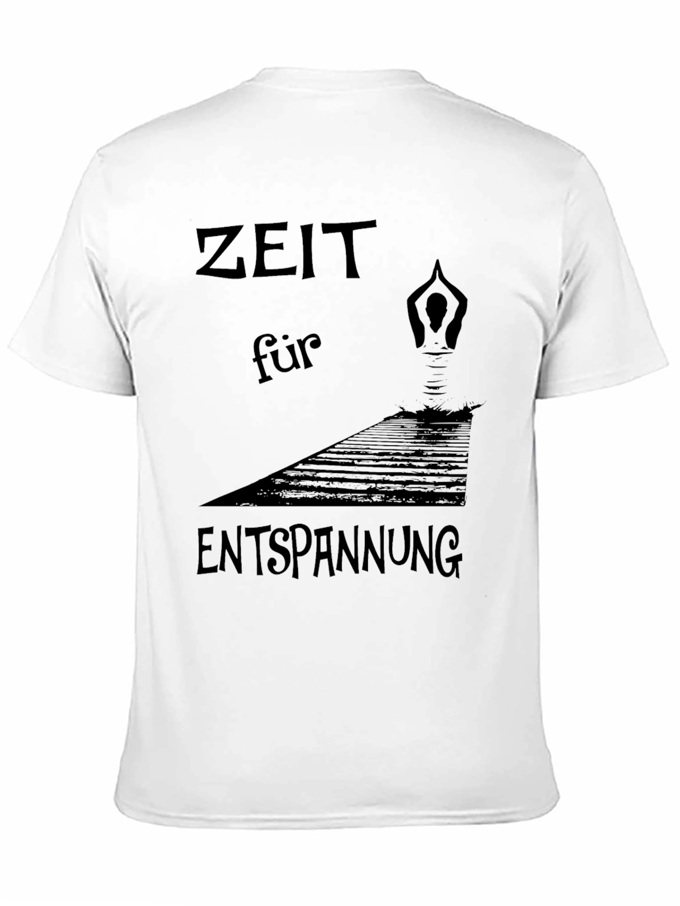 Zeit Für Entspannung Black T-Shirt - Relaxation Time