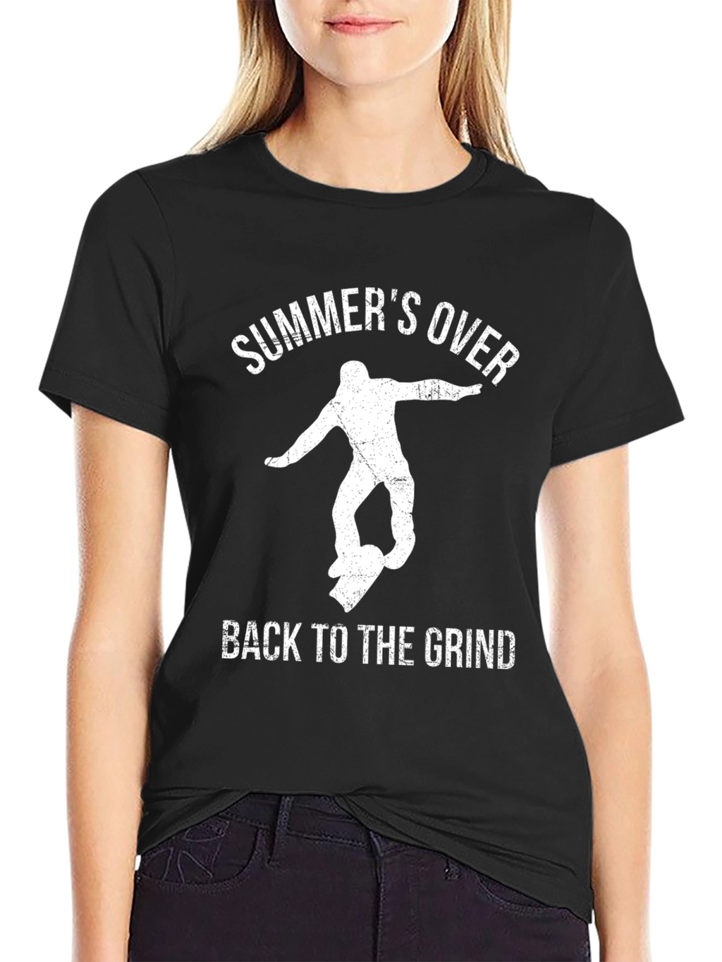 Summers Over Black Graphic T-Shirt