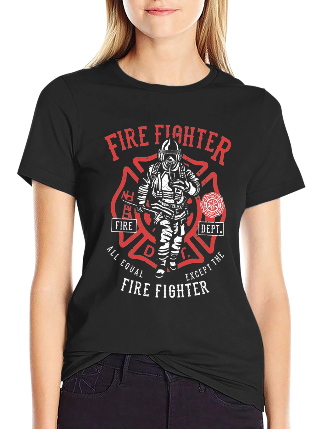 Firefighter T-Shirt - All Equal Except The Firefighter