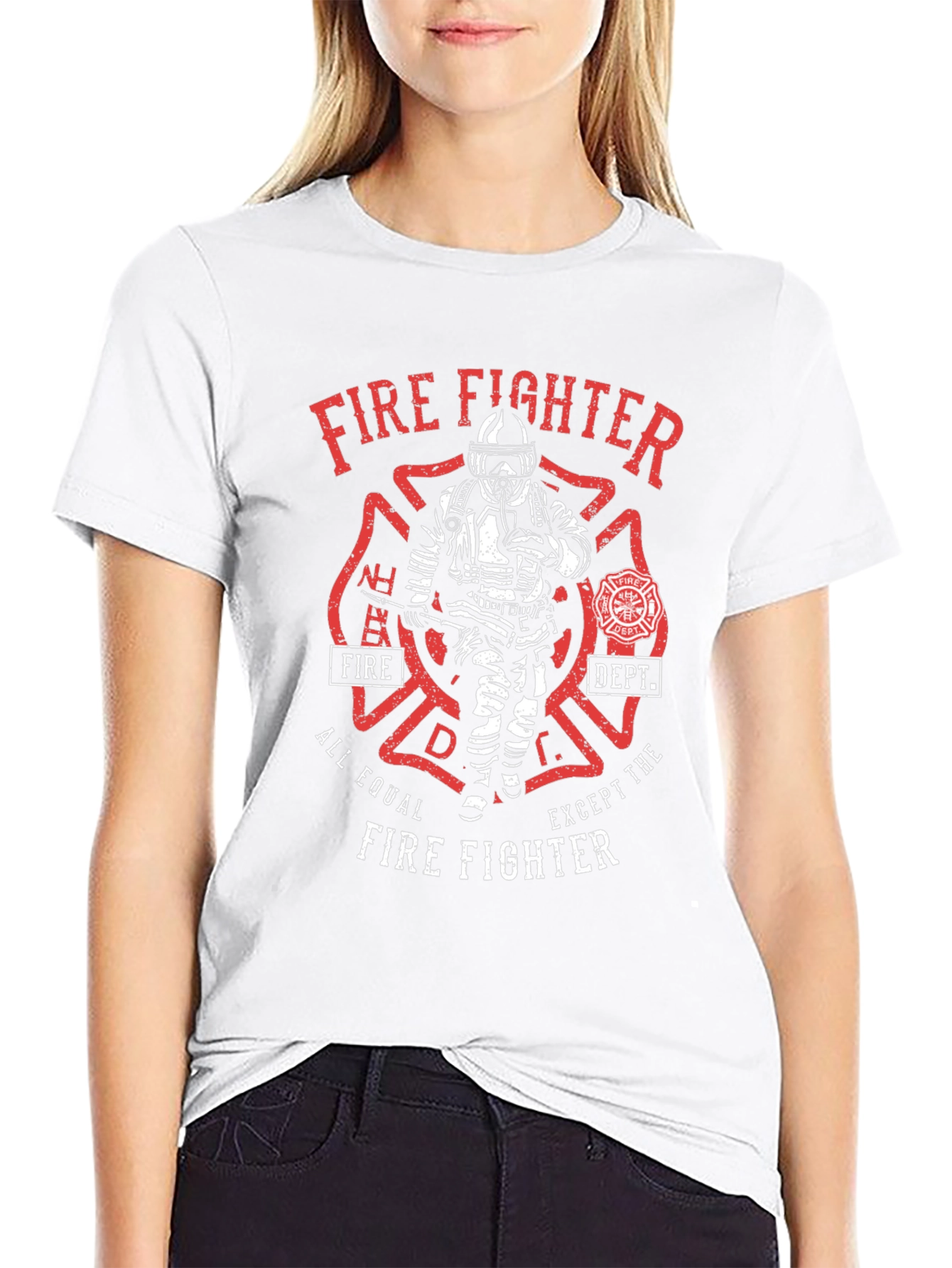 Firefighter T-Shirt - All Equal Except The Firefighter