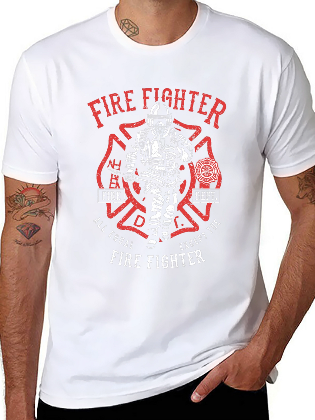 Firefighter T-Shirt - All Equal Except The Firefighter