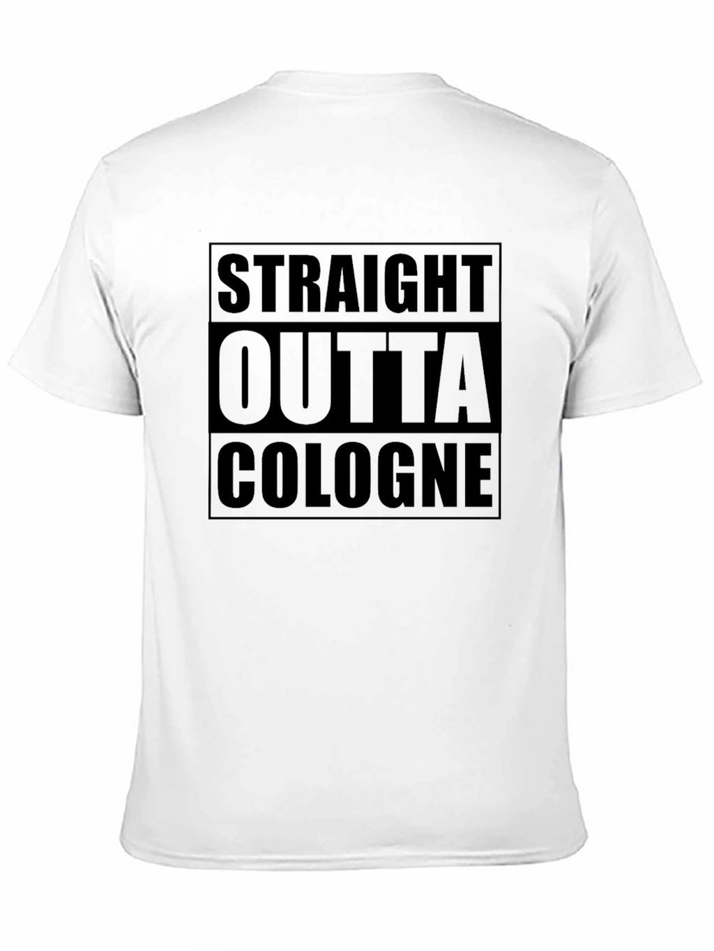 Straight Outta Cologne Black Graphic T-Shirt