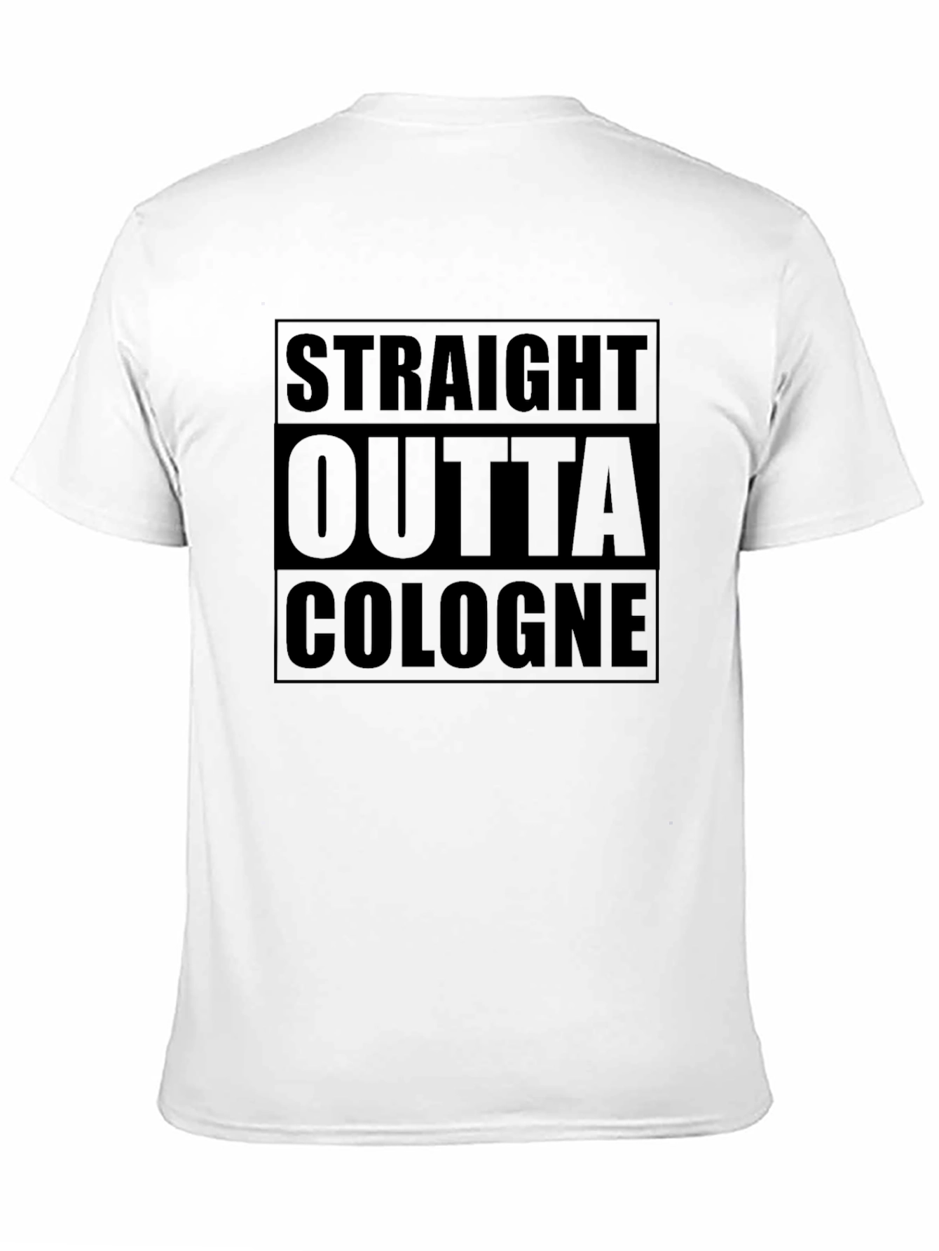 Straight Outta Cologne Black Graphic T-Shirt