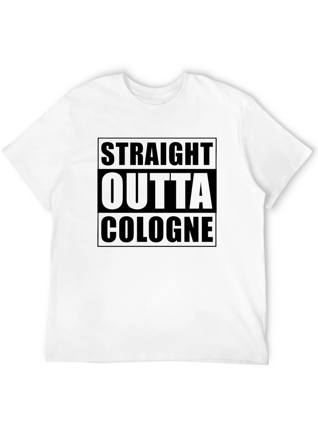 Straight Outta Cologne Black Graphic T-Shirt