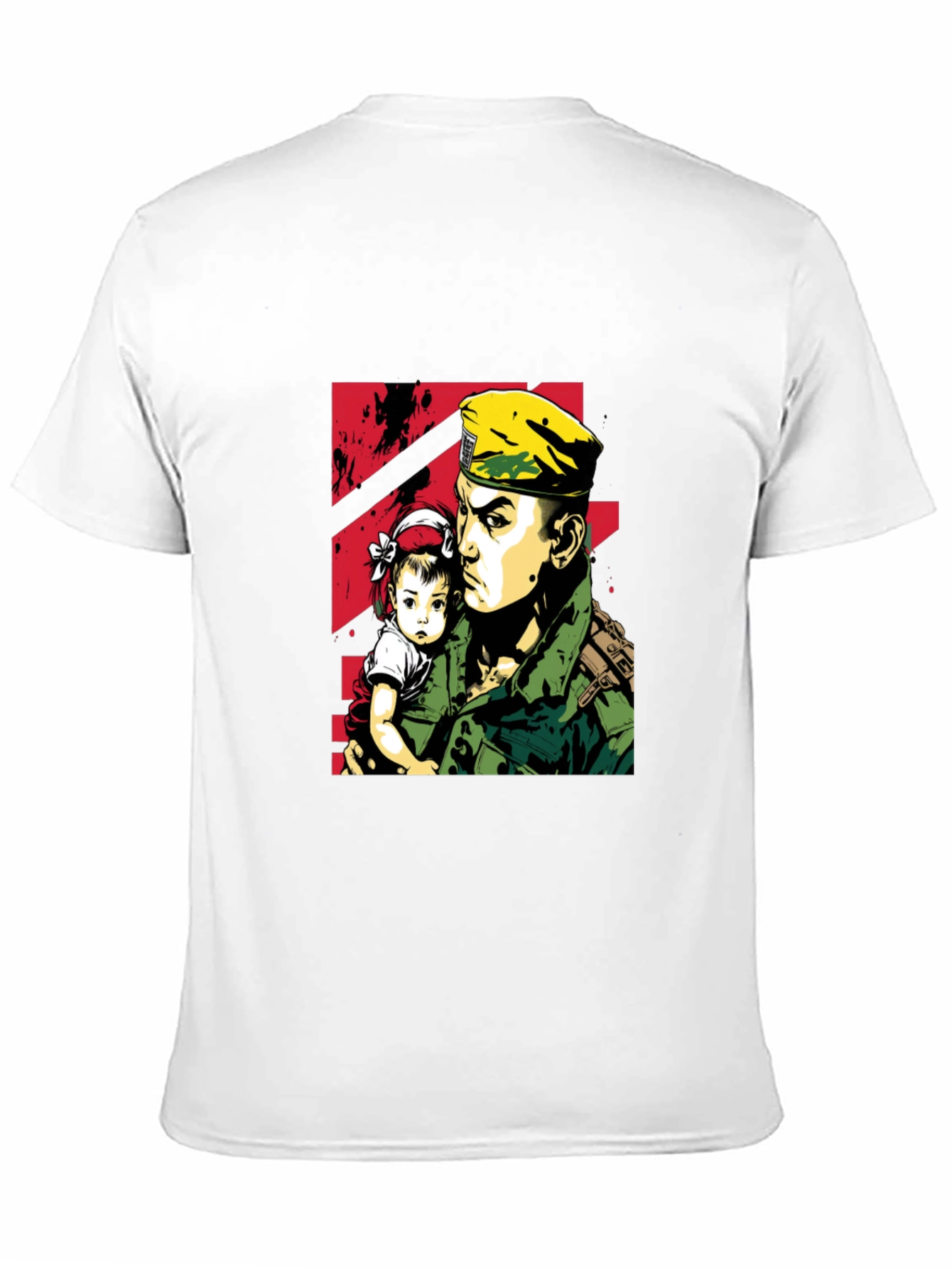 Soldier & Child Graphic Tee - Stylish Comfort