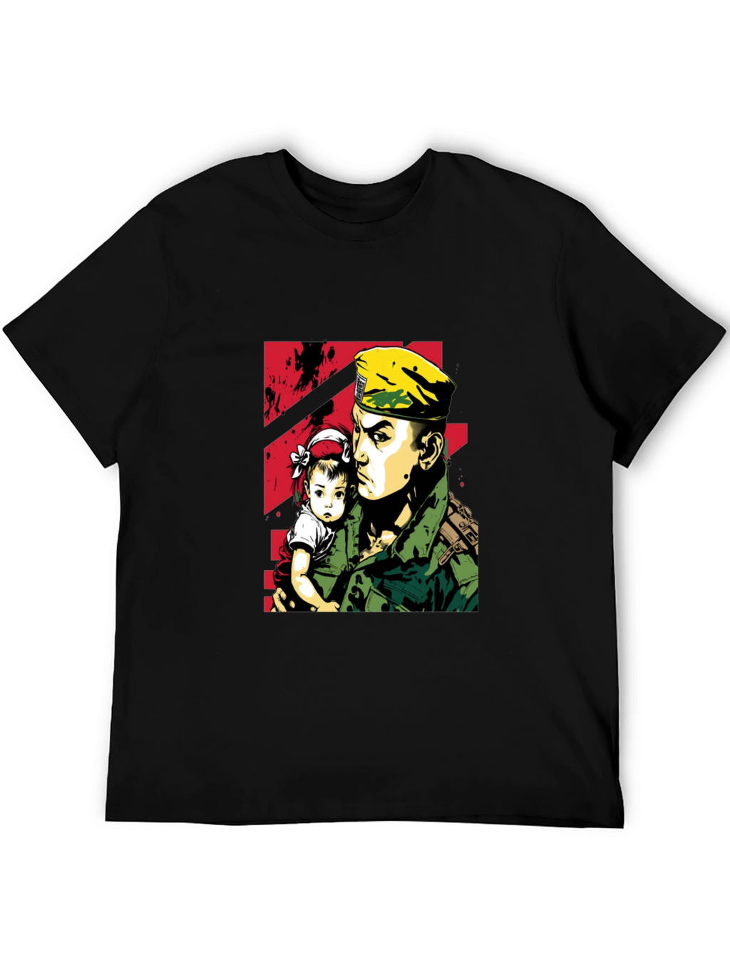 Soldier & Child Graphic Tee - Stylish Comfort