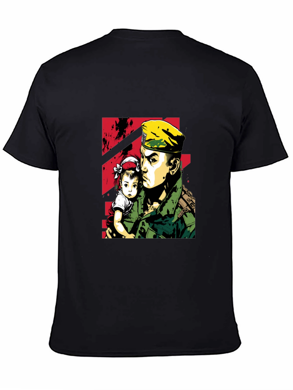 Soldier & Child Graphic Tee - Stylish Comfort