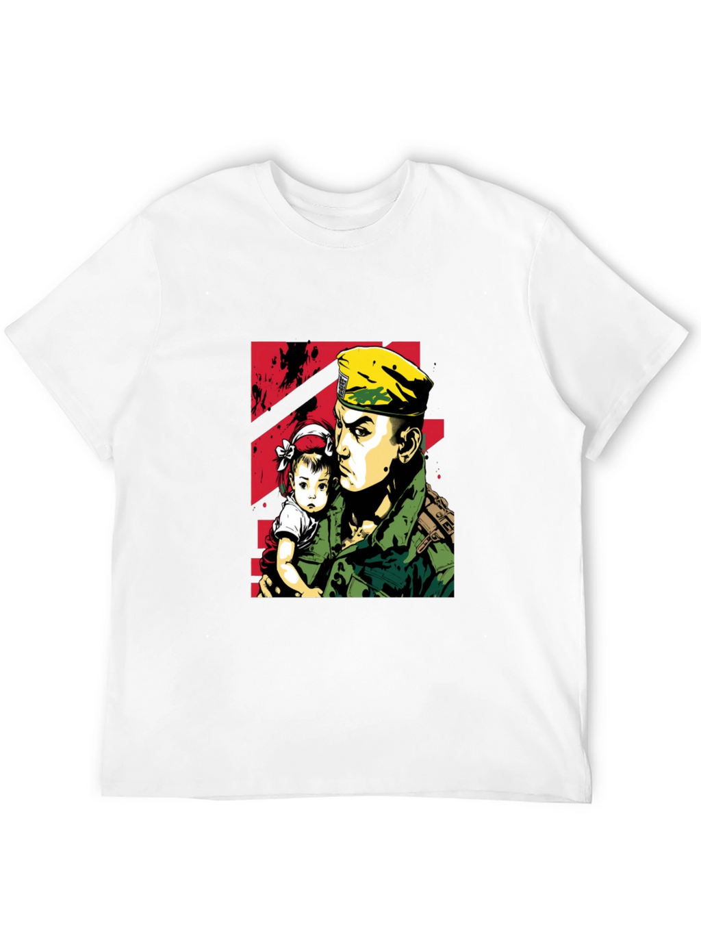 Soldier & Child Graphic Tee - Stylish Comfort