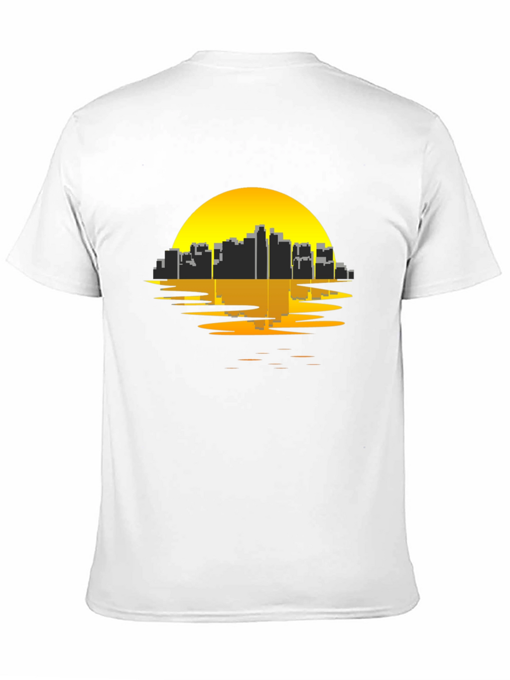 Urban Sunset Tee - Black Graphic T-Shirt