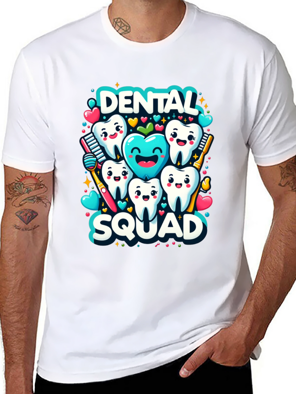 Dental Squad Graphic Tee - Funny Tooth Shirt