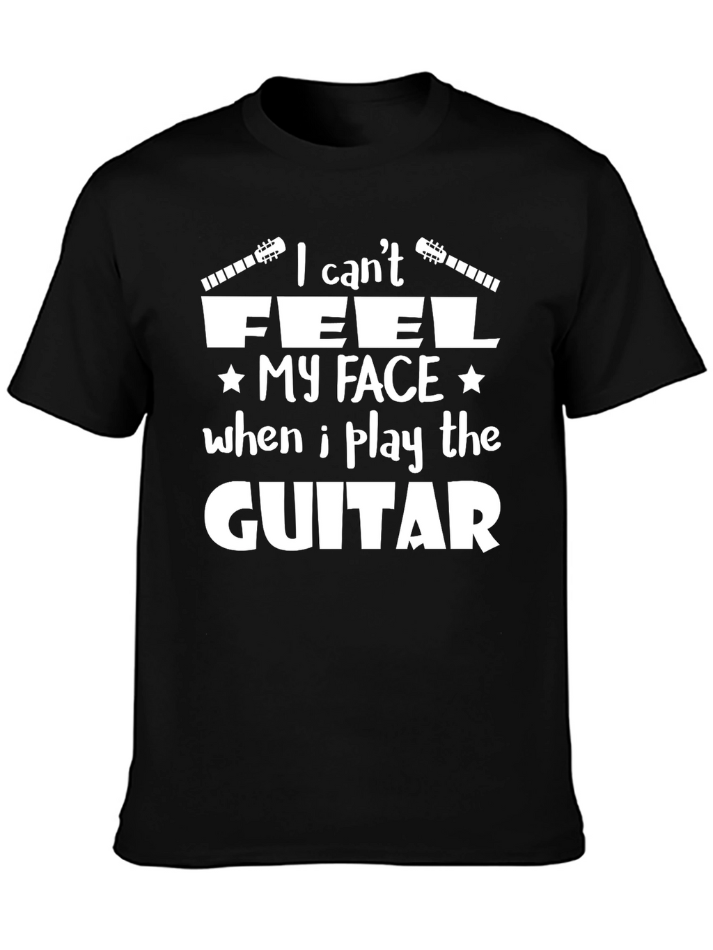 I Cant Feel My Face Guitar T-Shirt