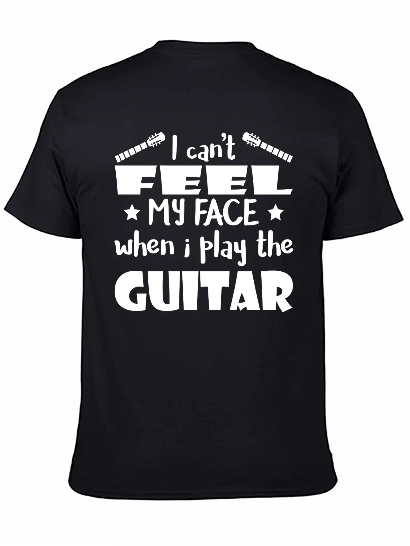 I Cant Feel My Face Guitar T-Shirt