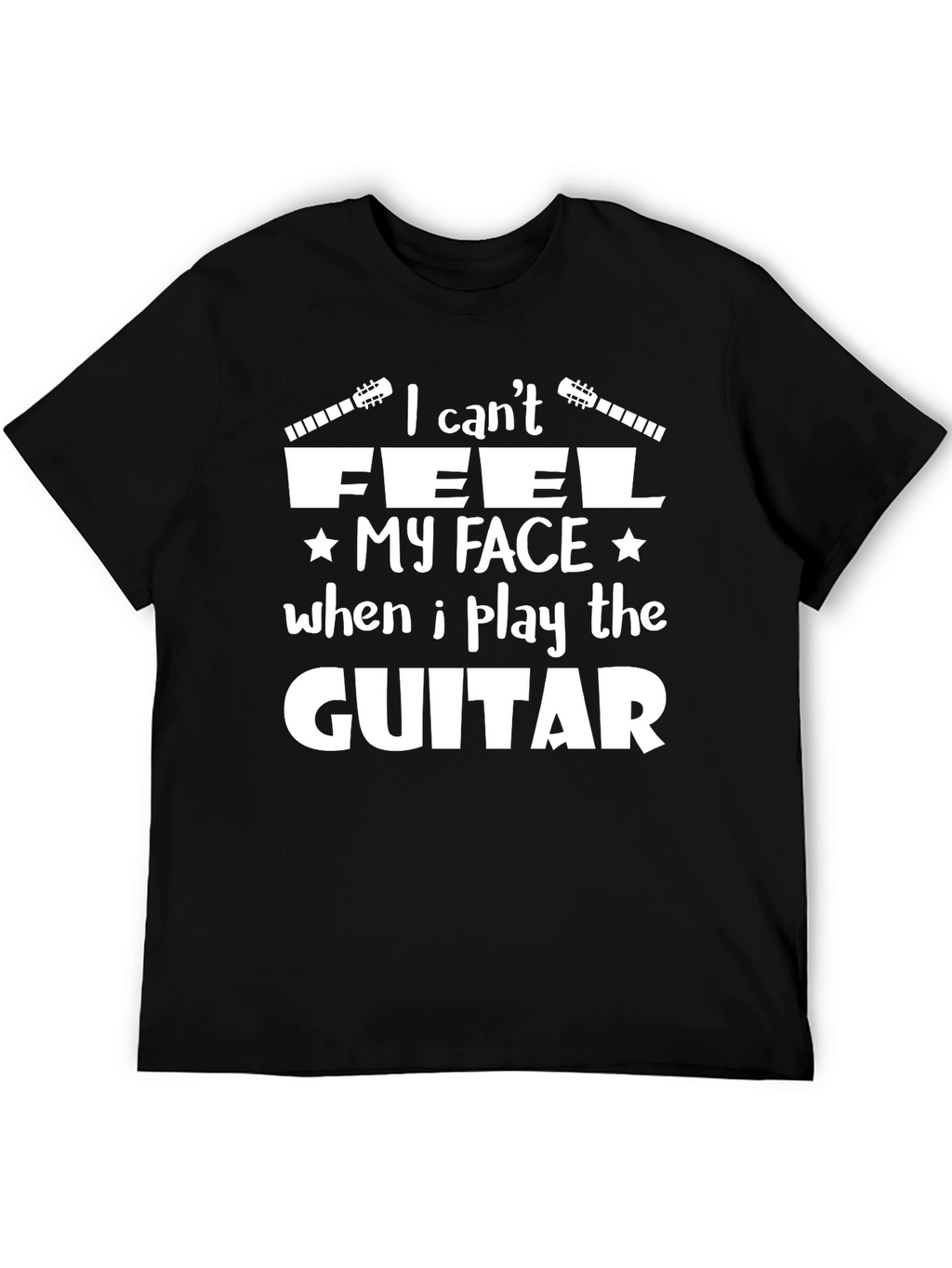 I Cant Feel My Face Guitar T-Shirt