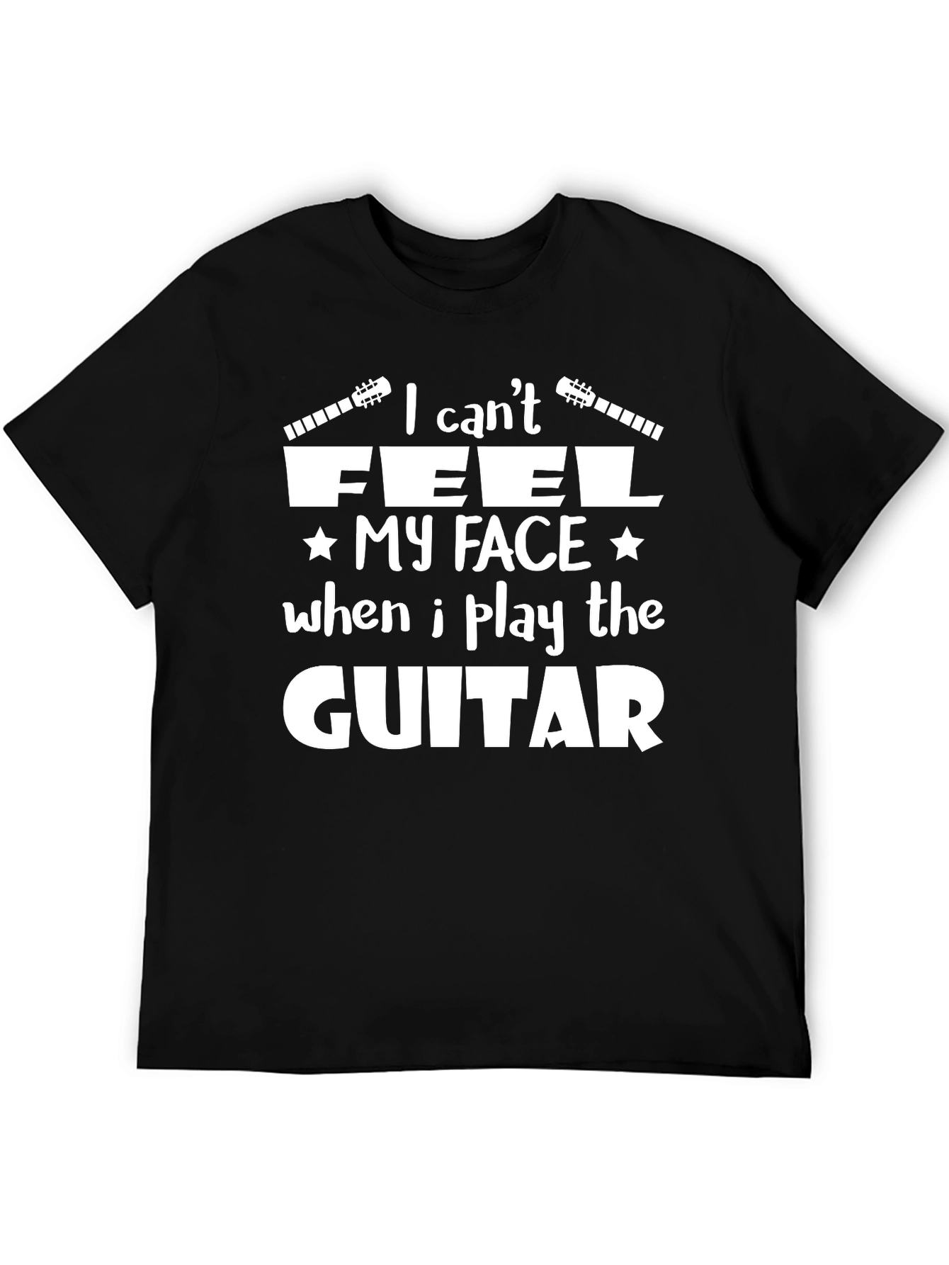 I Cant Feel My Face Guitar T-Shirt