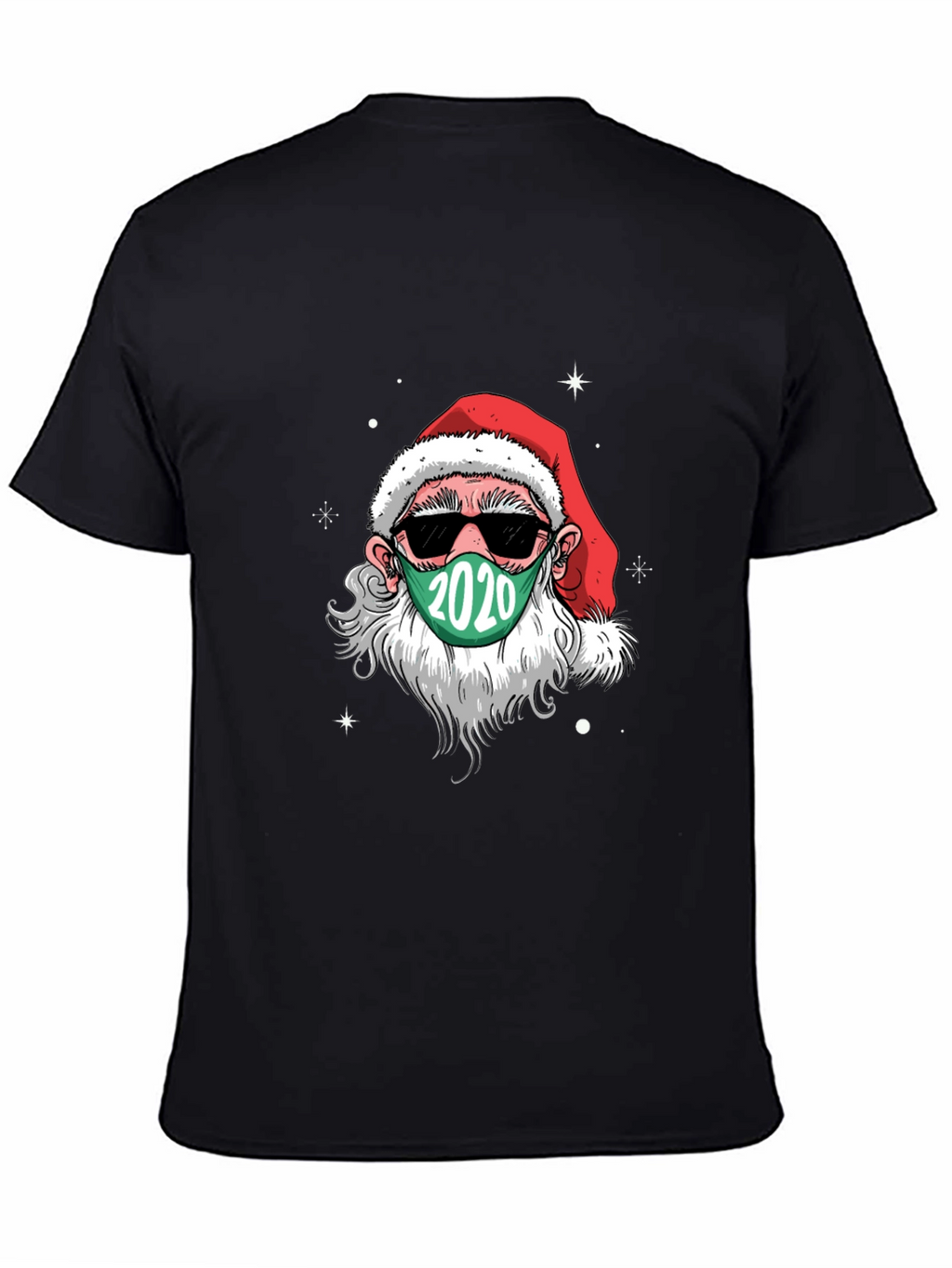 Santa Wearing Mask 2020 Christmas T-Shirt