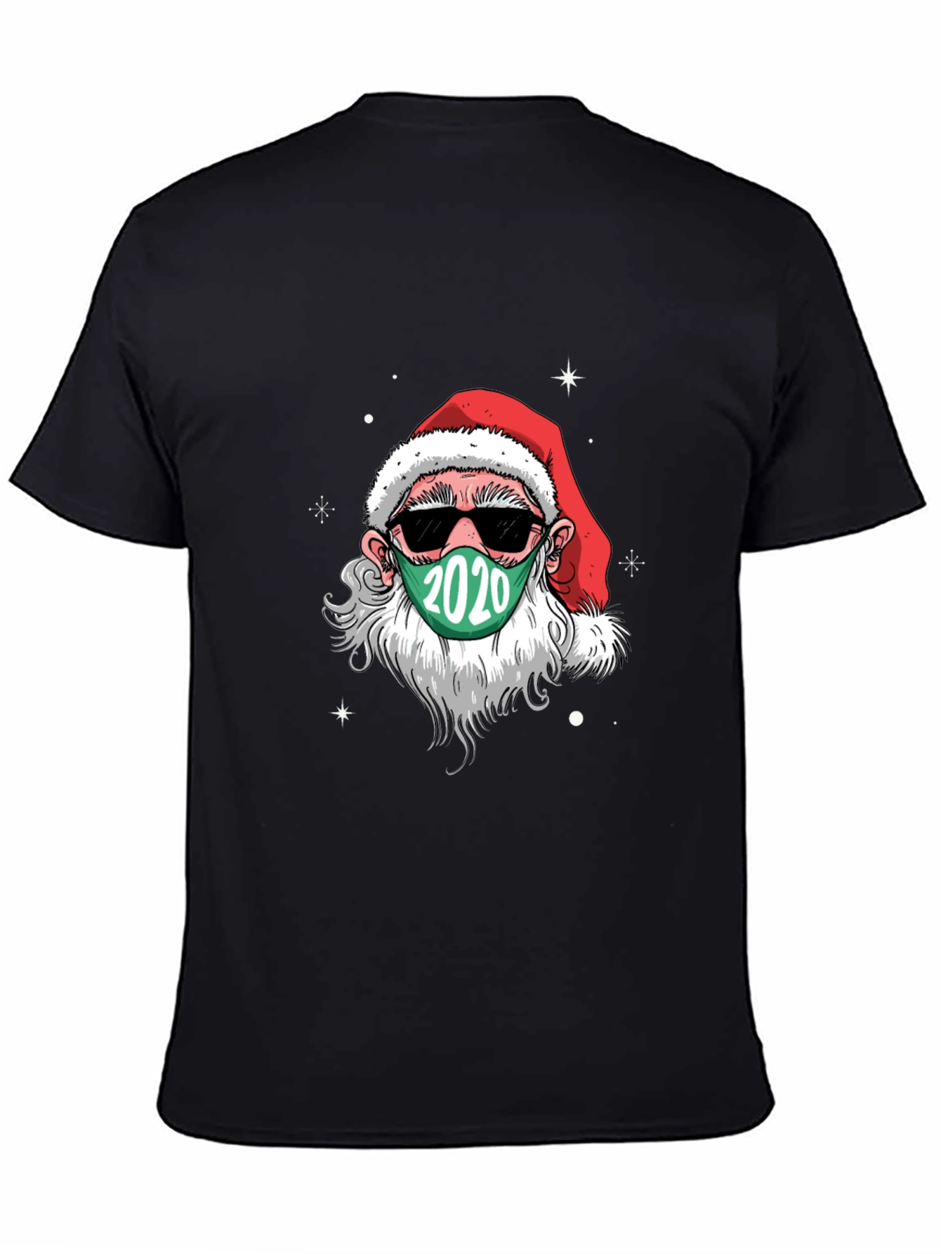 Santa Wearing Mask 2020 Christmas T-Shirt