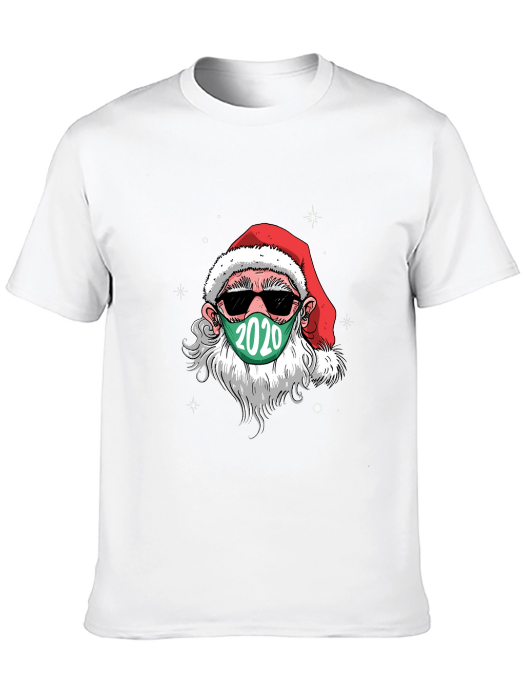 Santa Wearing Mask 2020 Christmas T-Shirt
