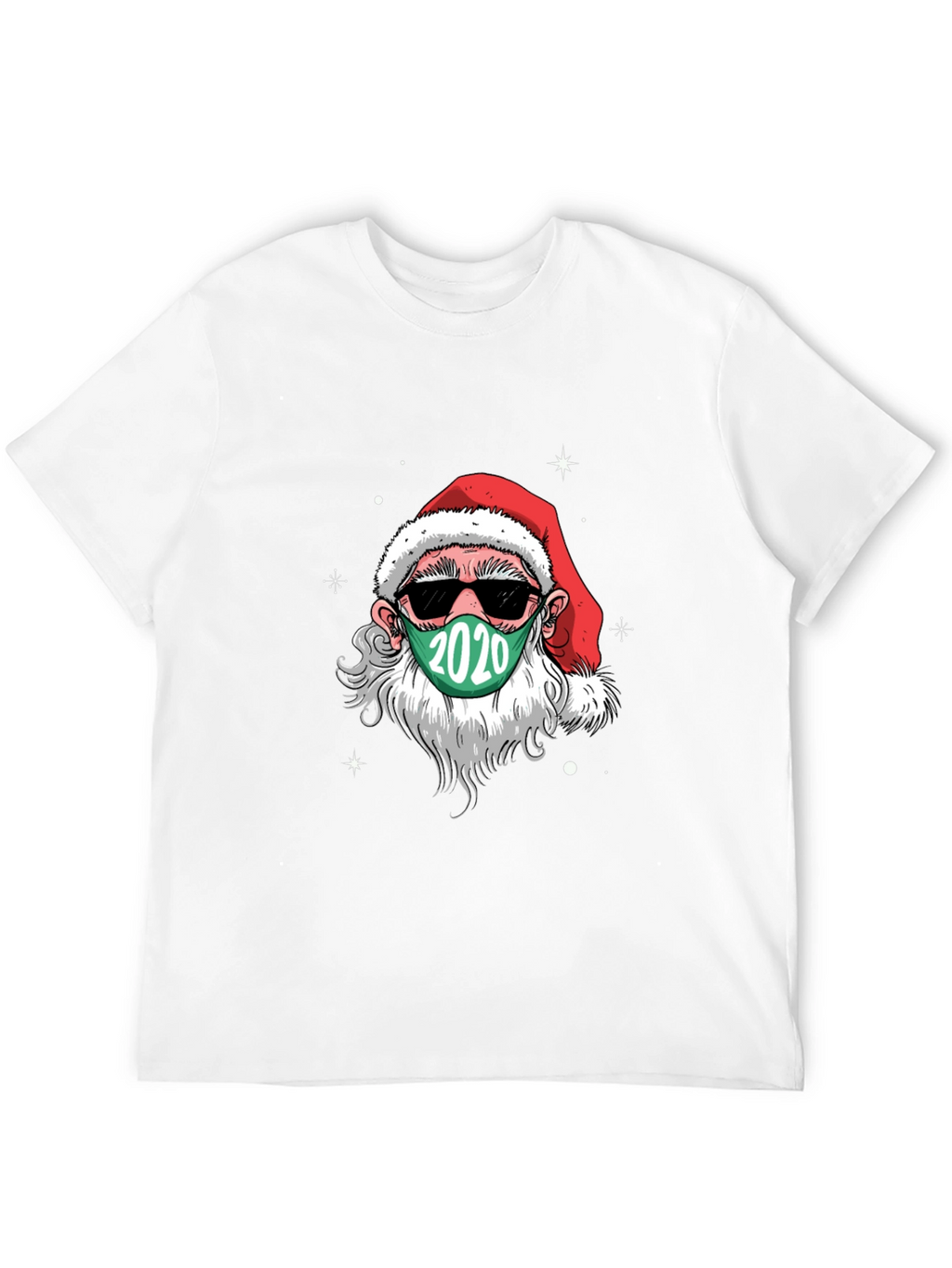 Santa Wearing Mask 2020 Christmas T-Shirt