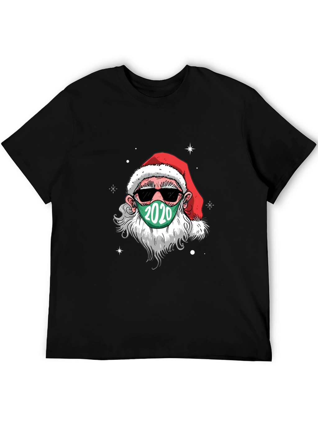 Santa Wearing Mask 2020 Christmas T-Shirt