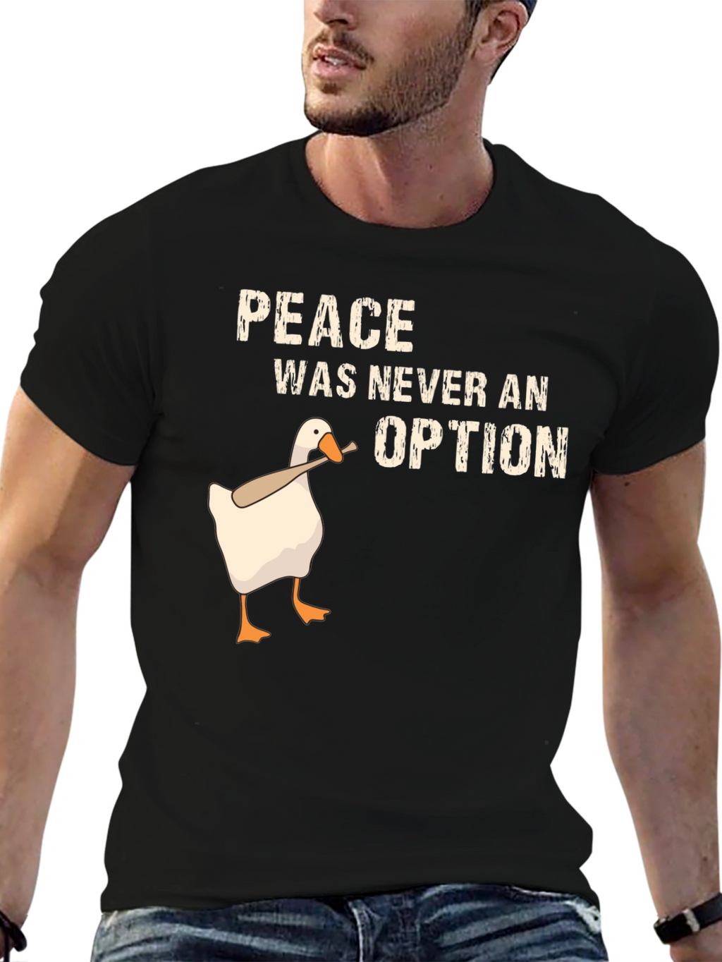 Peace Was Never an Option Goose T-Shirt