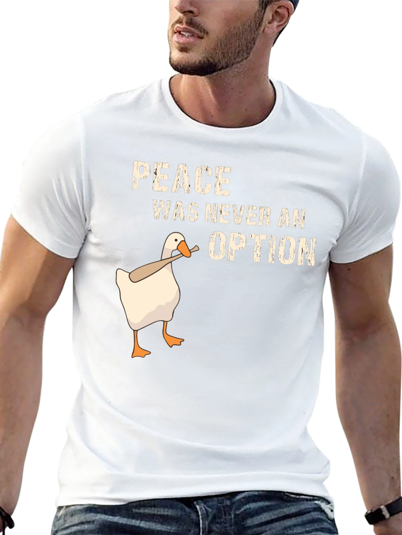 Peace Was Never an Option Goose T-Shirt