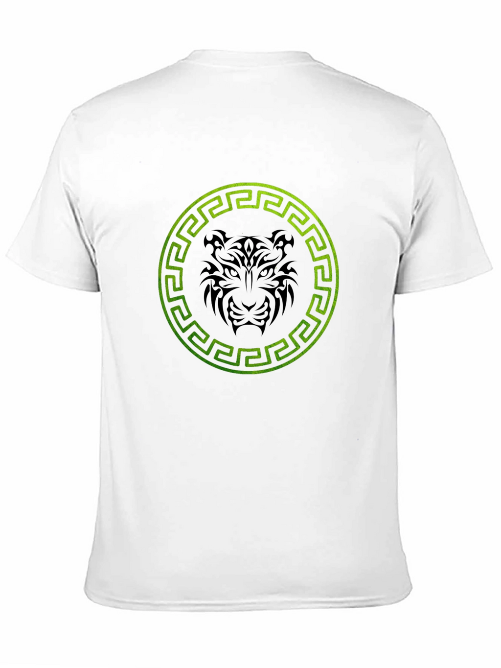 Black T-Shirt with Tiger Circle Design