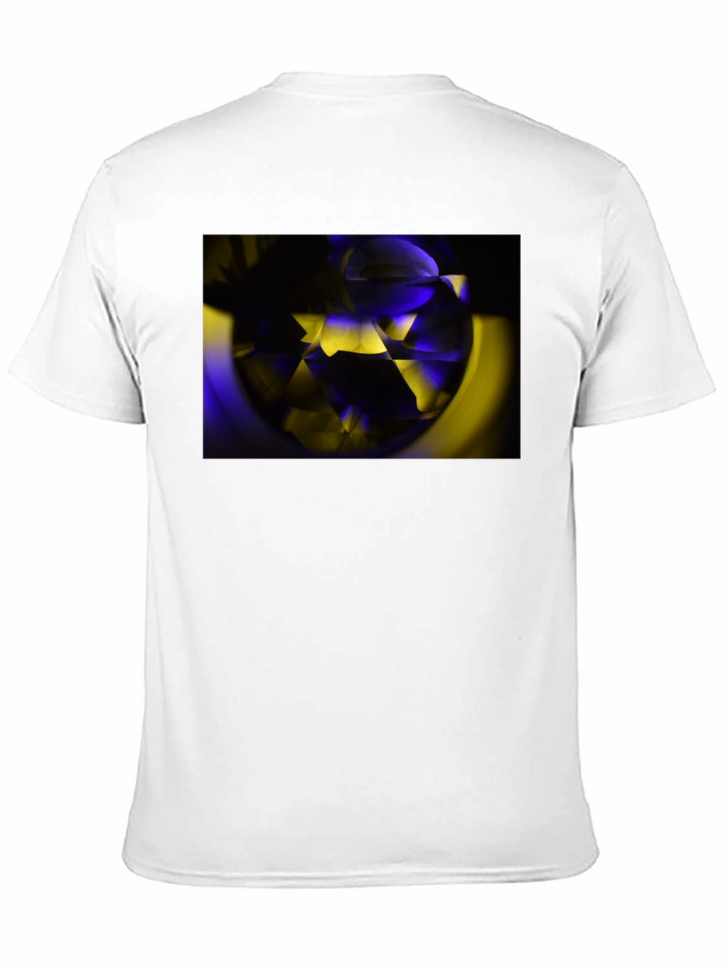Abstract Geometric Graphic T-Shirt - Black