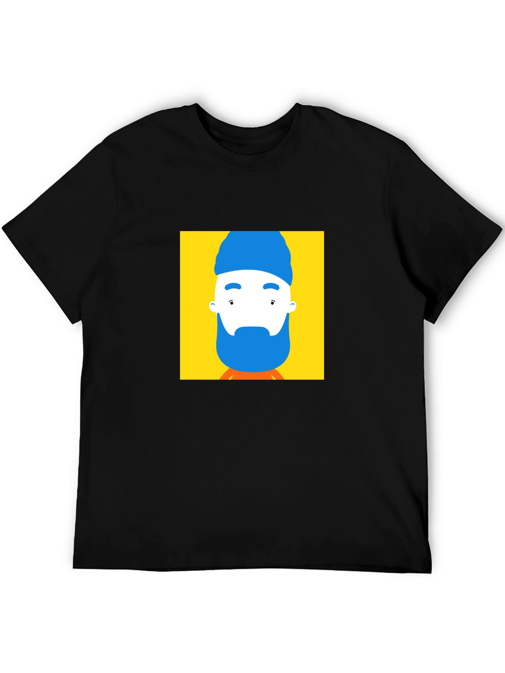 Abstract Portrait Graphic Tee - Modern Art Style