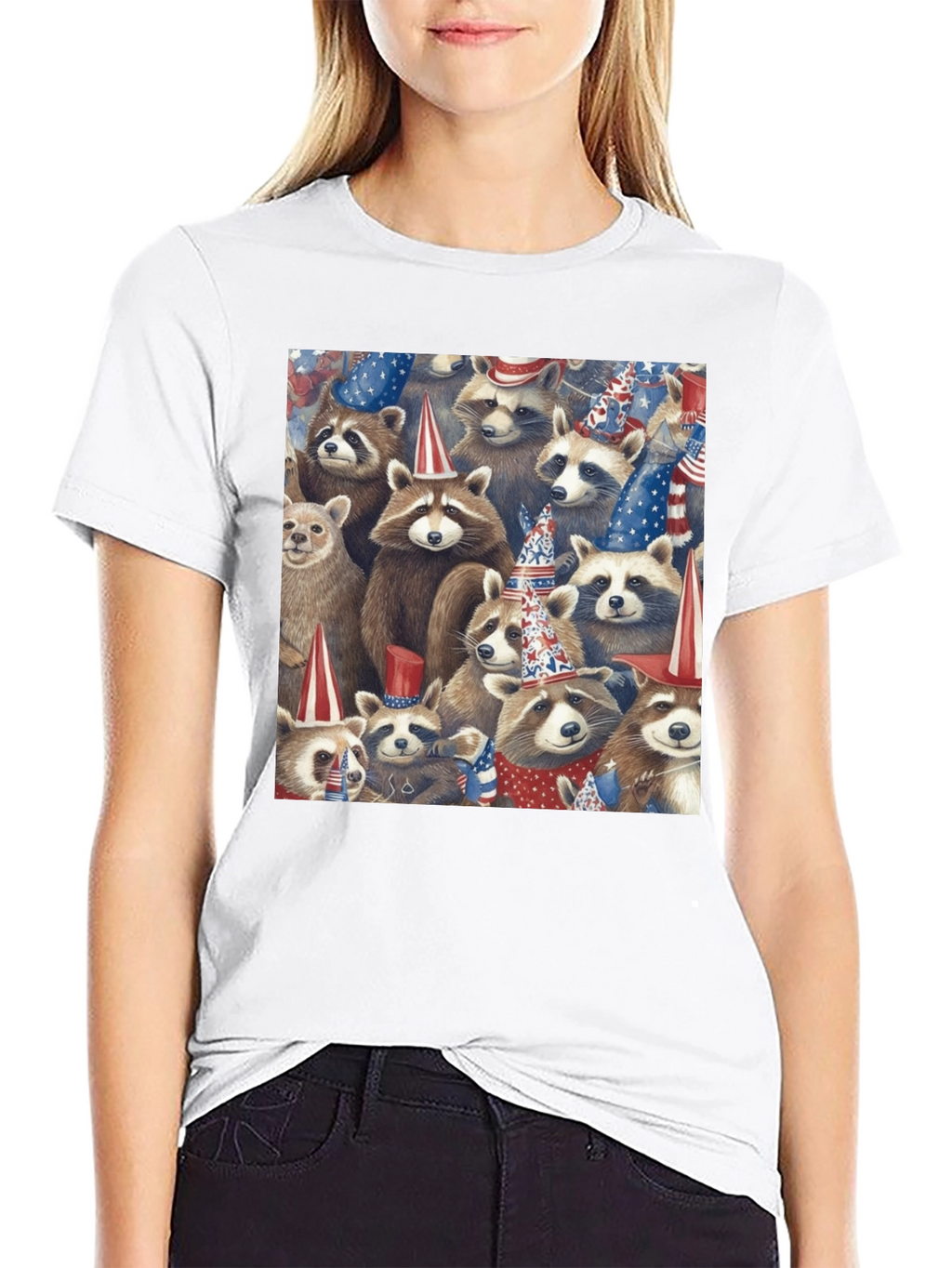 Patriotic Raccoon T-Shirt