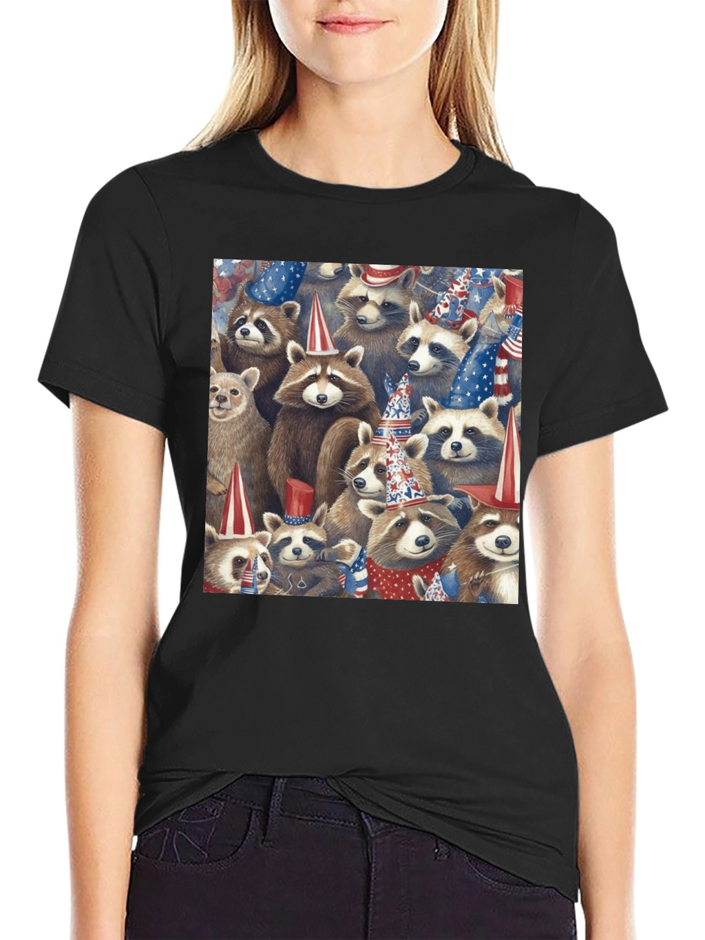 Patriotic Raccoon T-Shirt