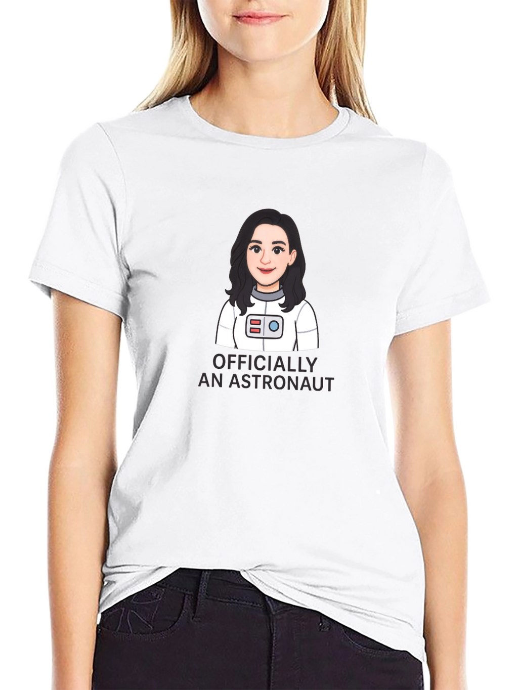 Officially An Astronaut Cartoon Graphic Tee