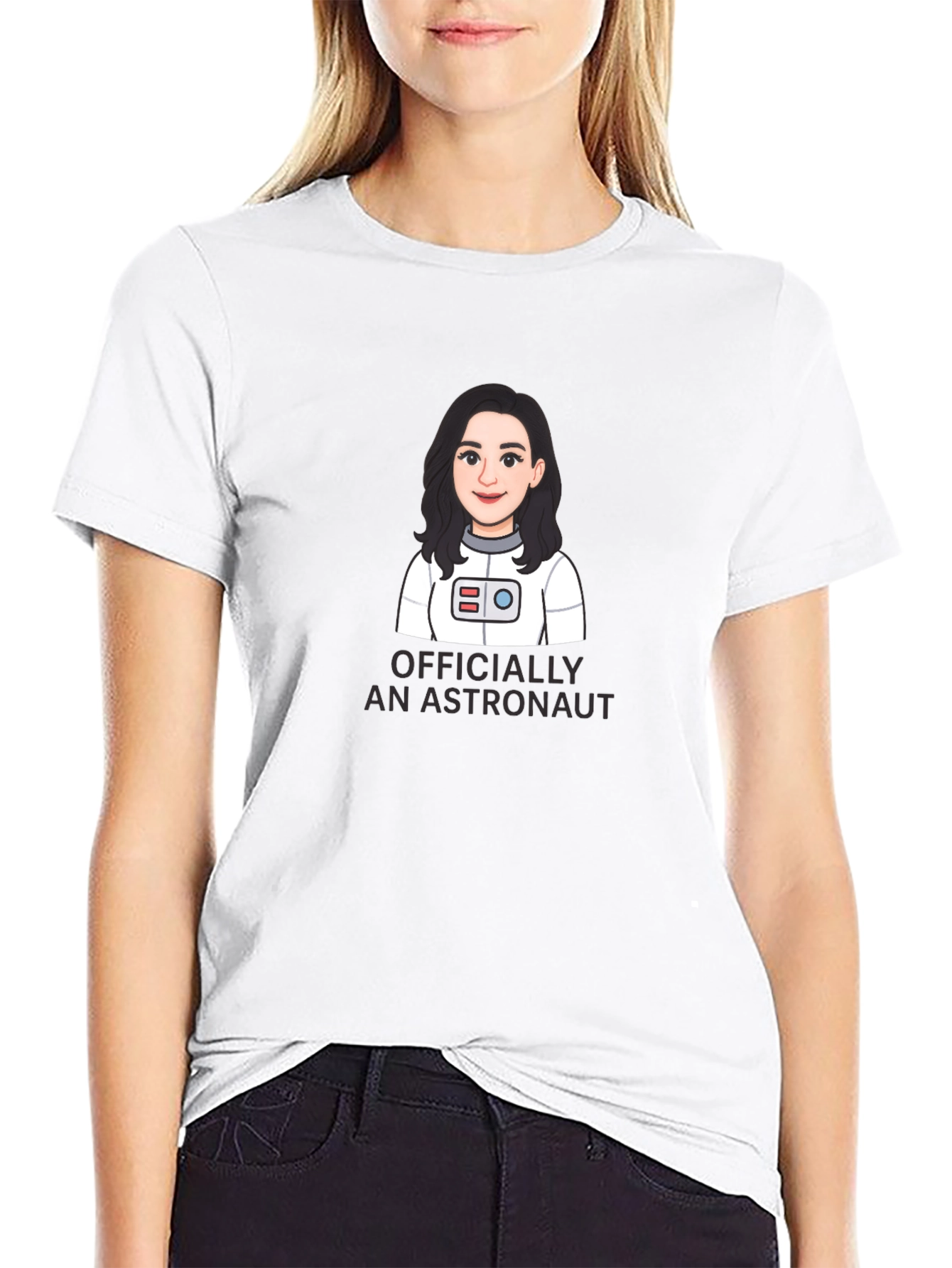Officially An Astronaut Cartoon Graphic Tee