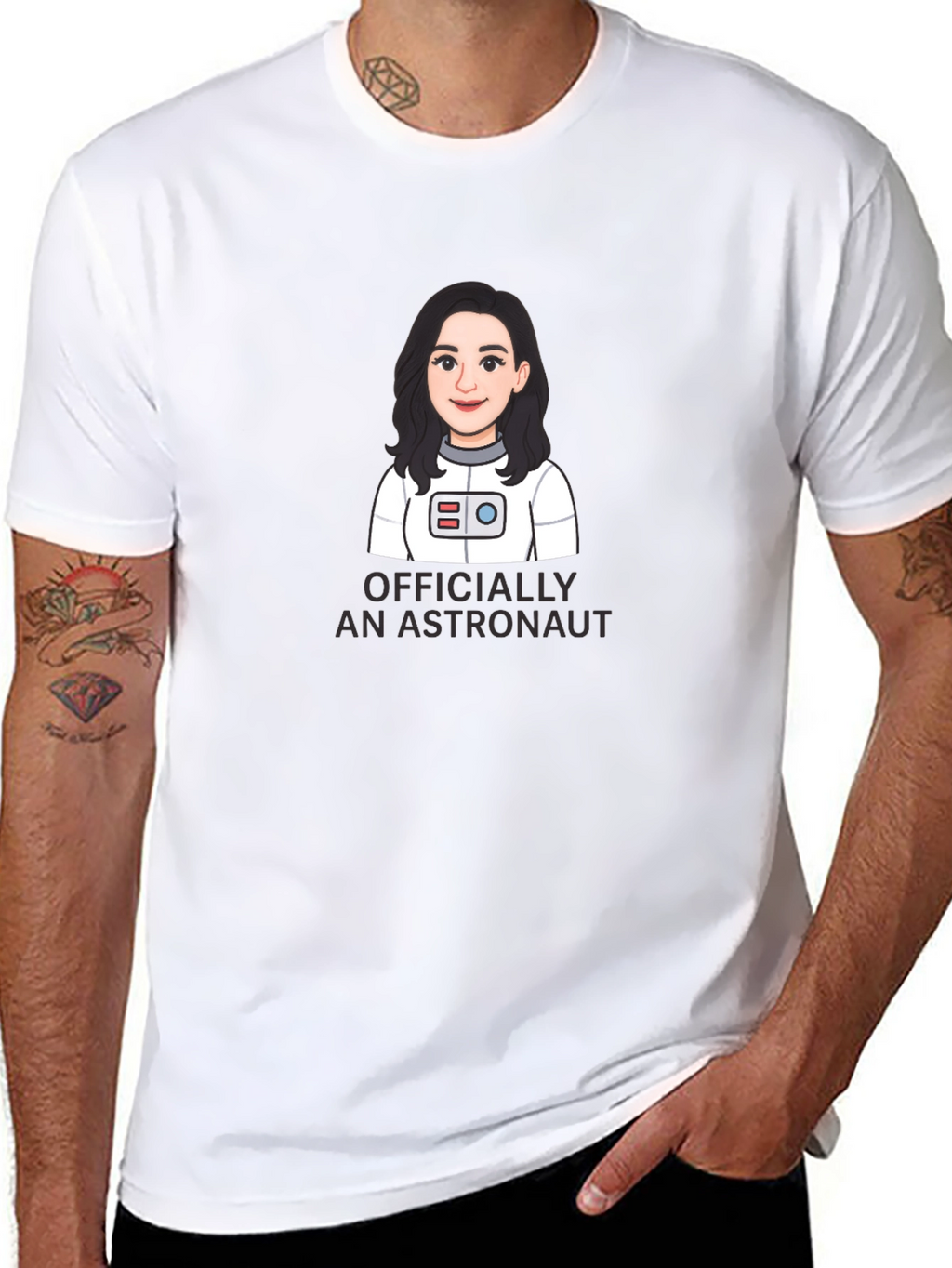 Officially An Astronaut Cartoon Graphic Tee