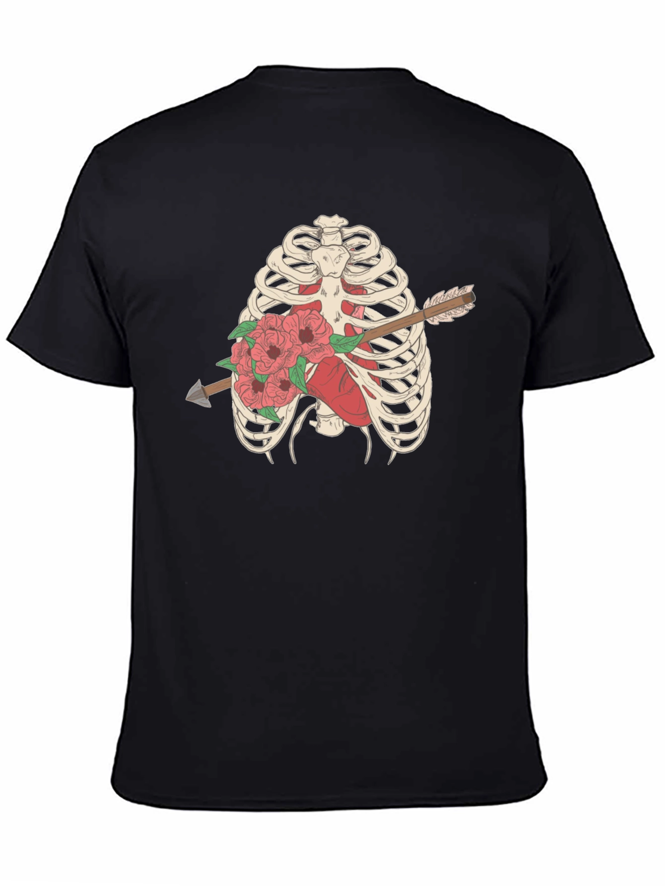 Anatomical Heart & Rib Cage Graphic Tee