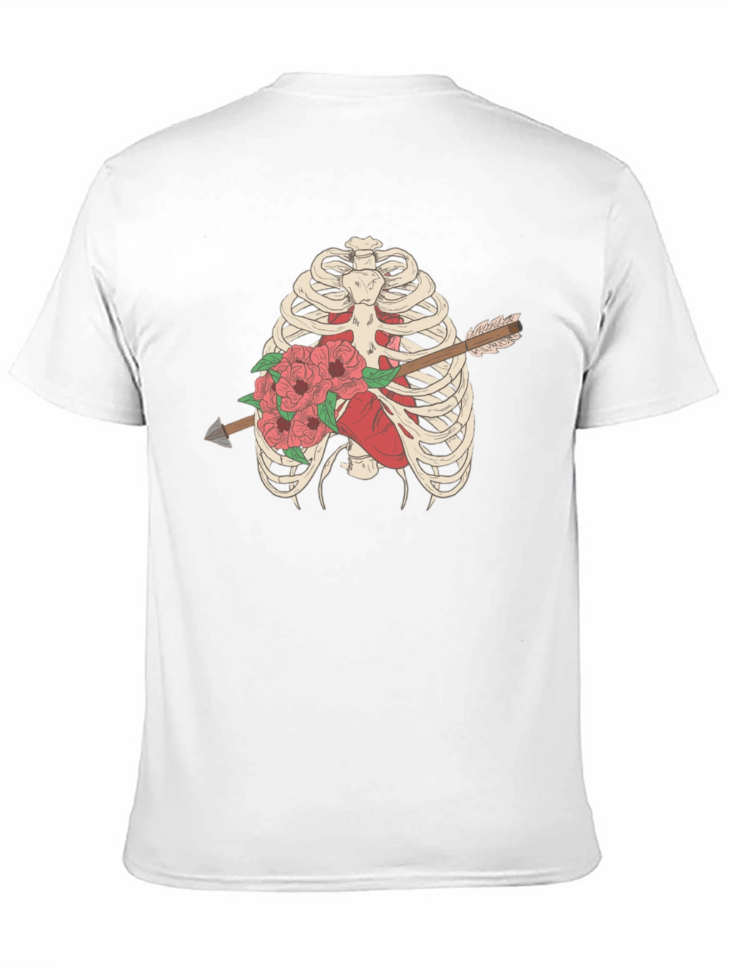 Anatomical Heart & Rib Cage Graphic Tee