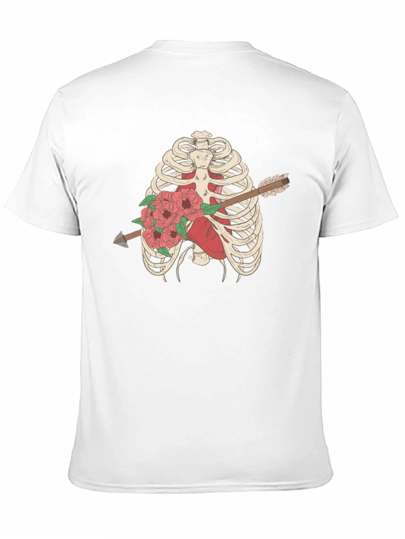 Anatomical Heart & Rib Cage Graphic Tee