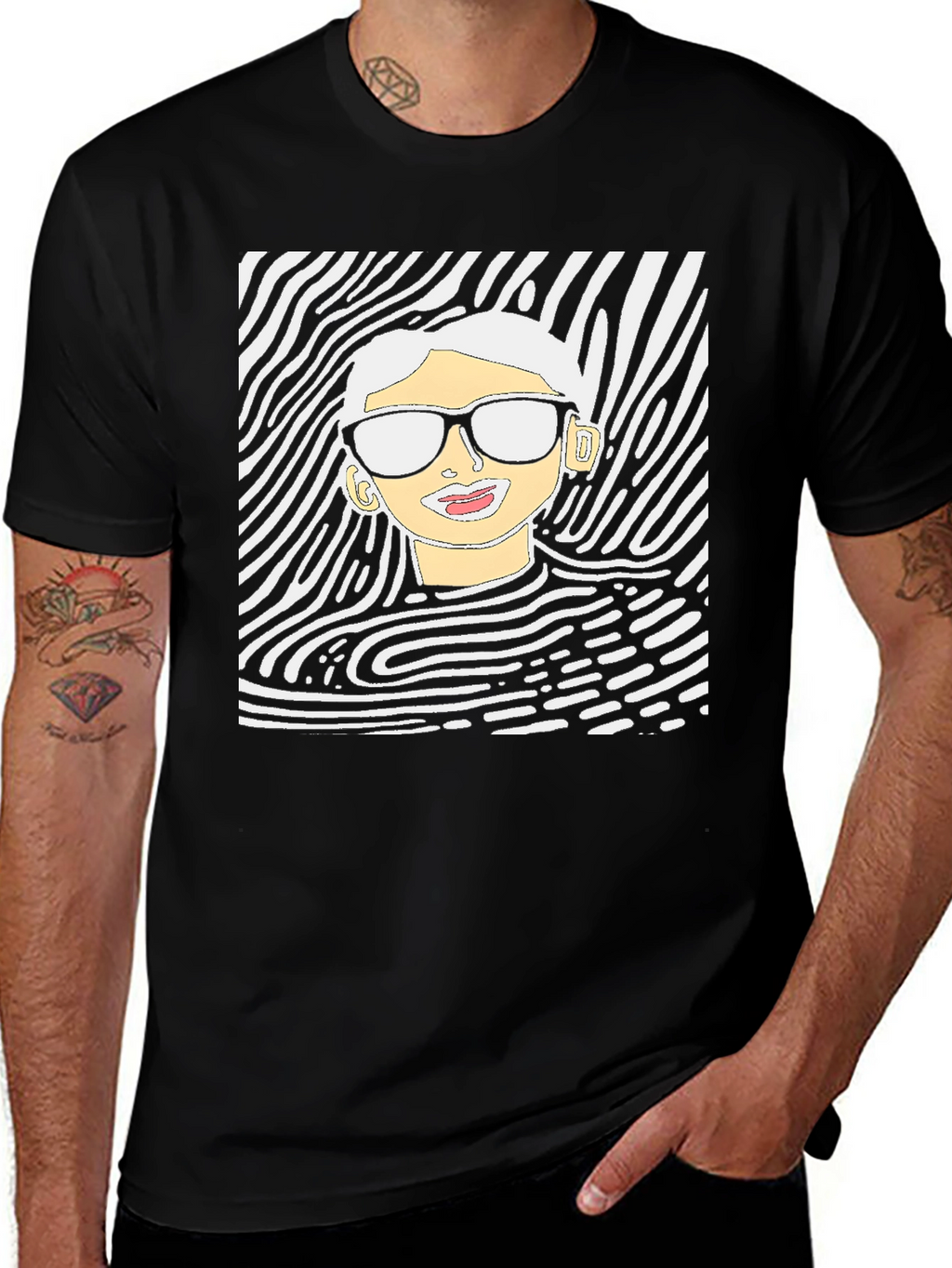 Modern Art Graphic Tee - Unique Style