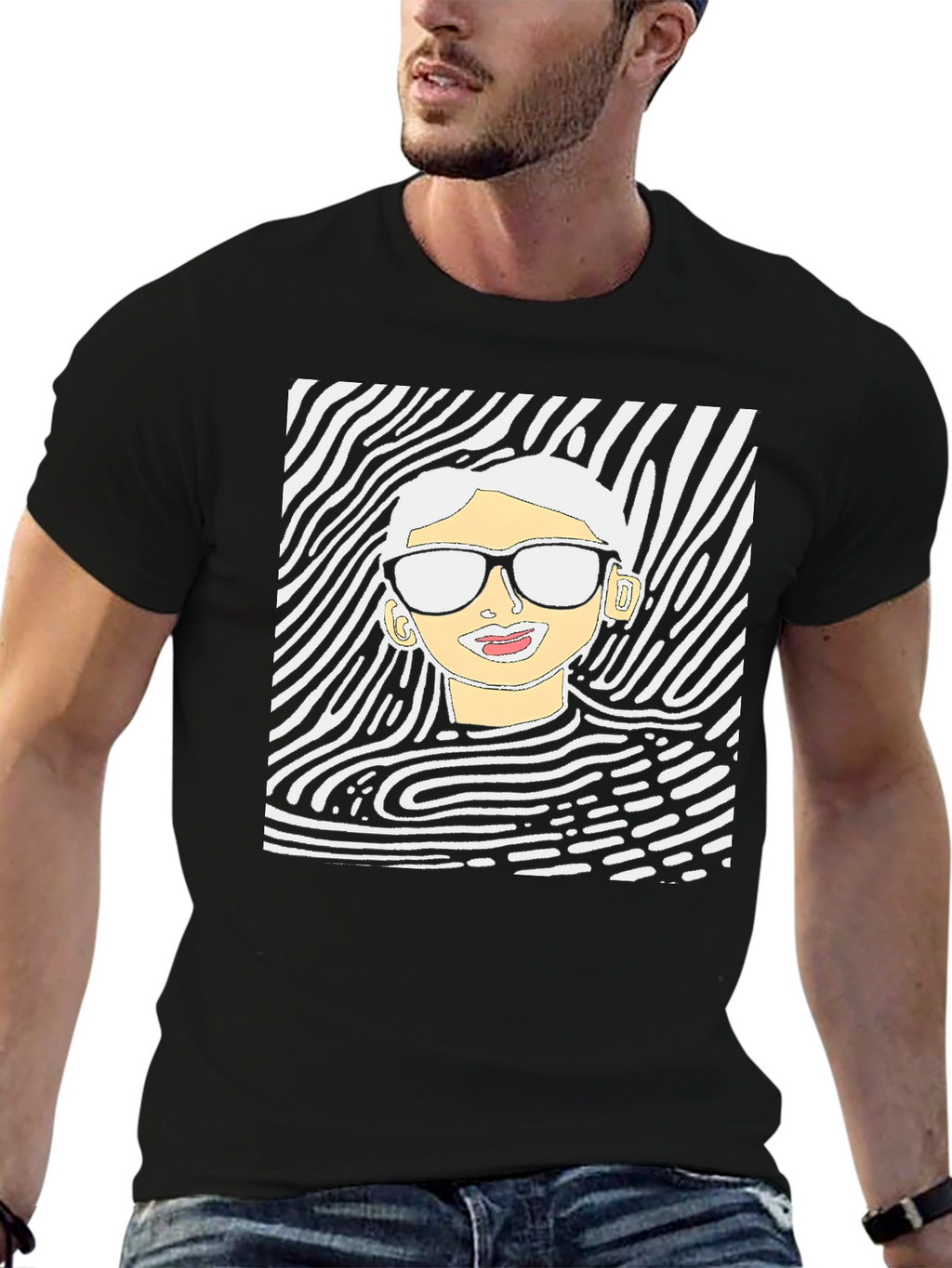 Modern Art Graphic Tee - Unique Style