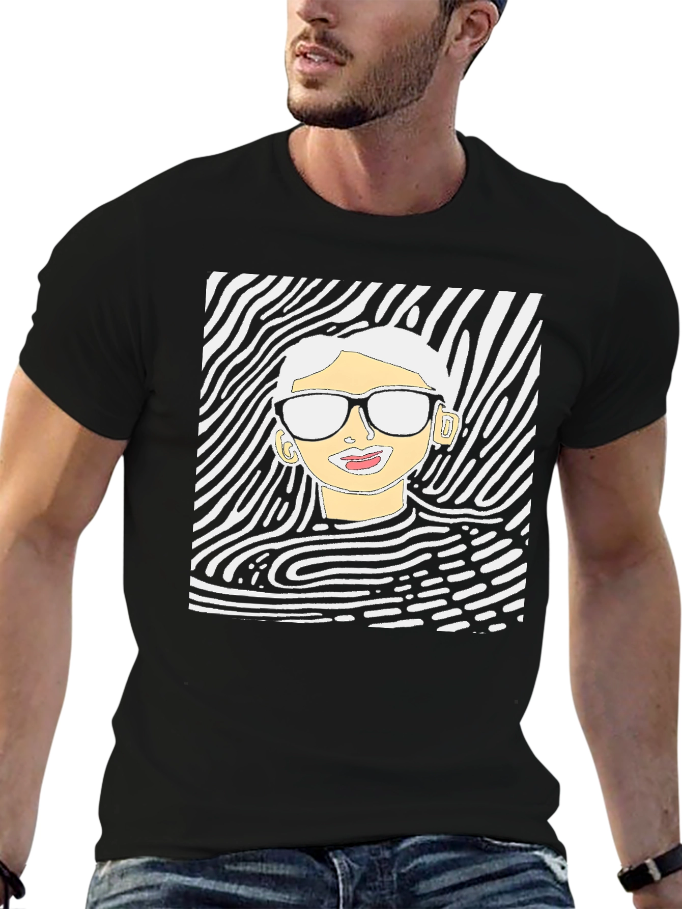 Modern Art Graphic Tee - Unique Style