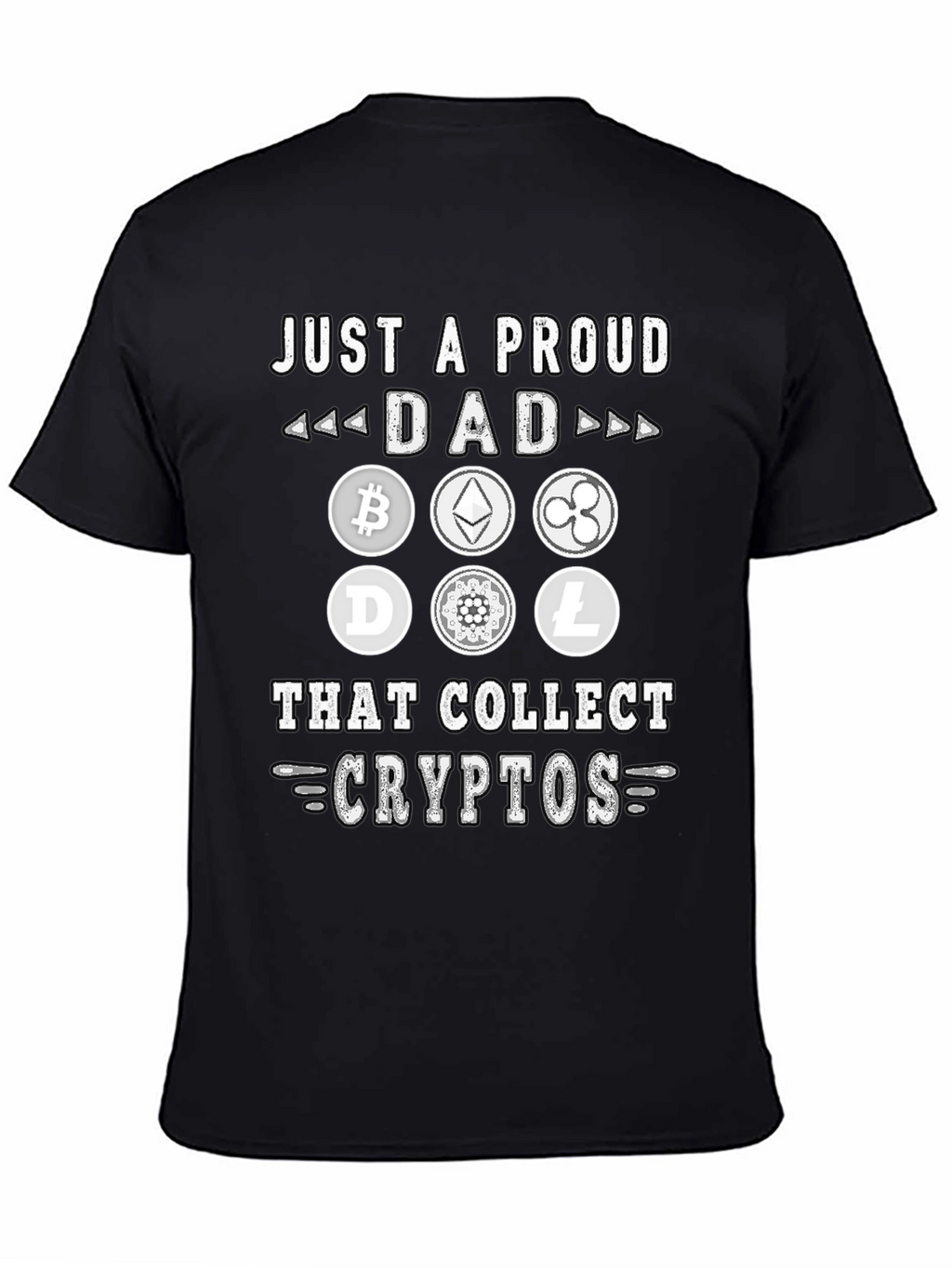 Proud Dad Crypto Collector Graphic T-Shirt