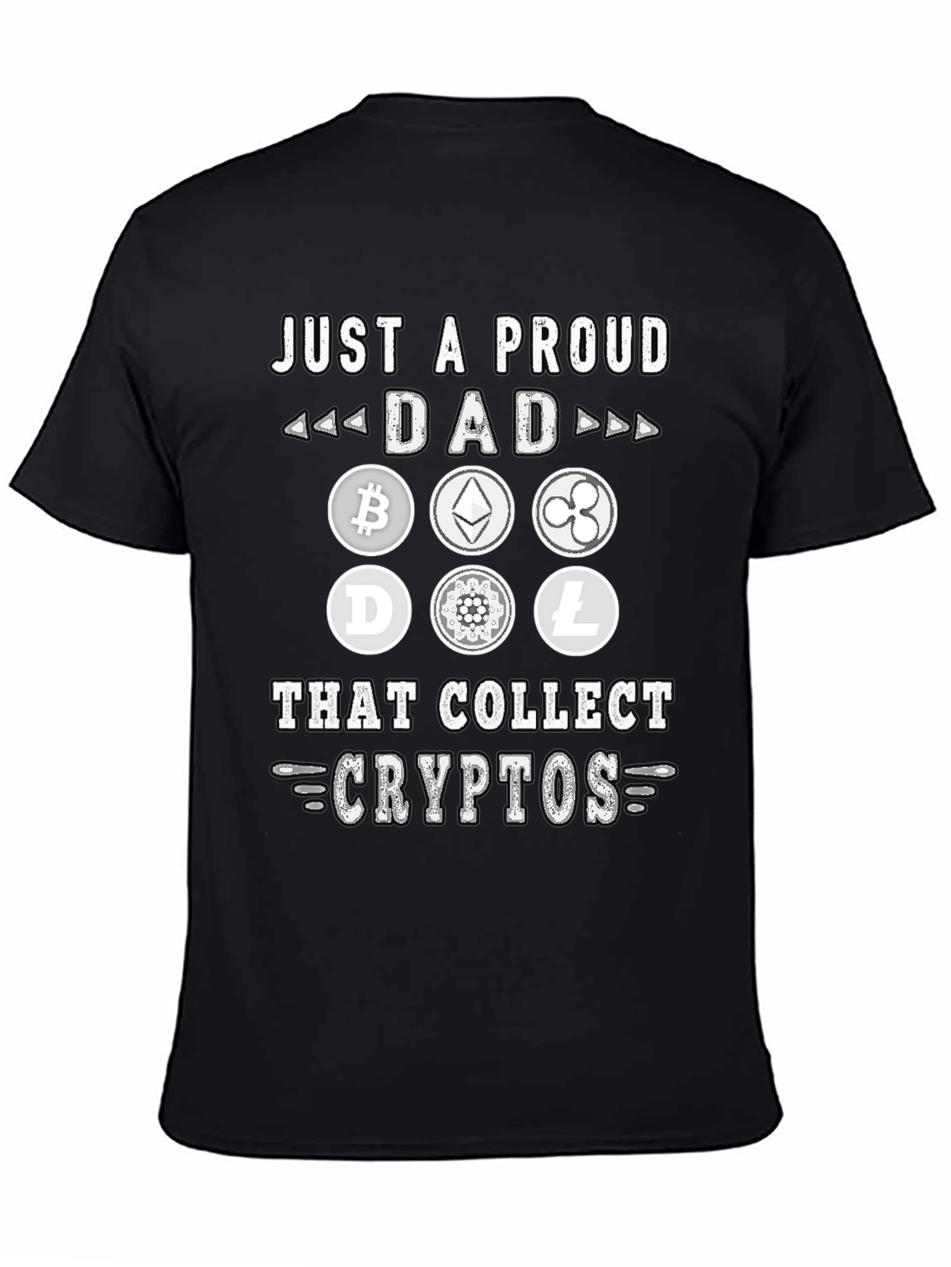 Proud Dad Crypto Collector Graphic T-Shirt