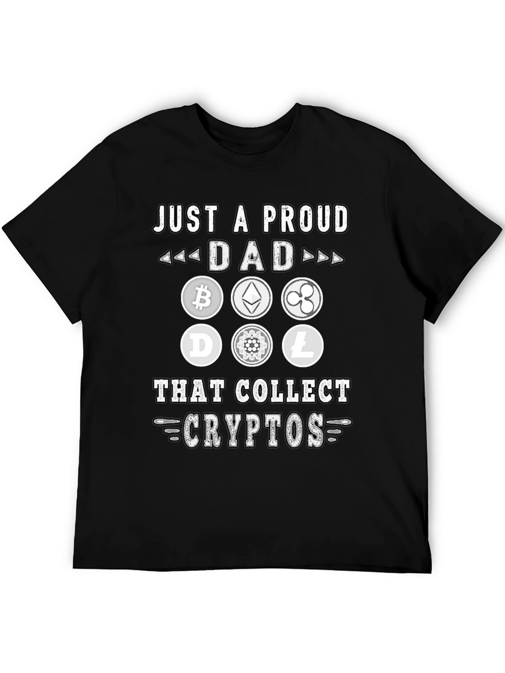 Proud Dad Crypto Collector Graphic T-Shirt