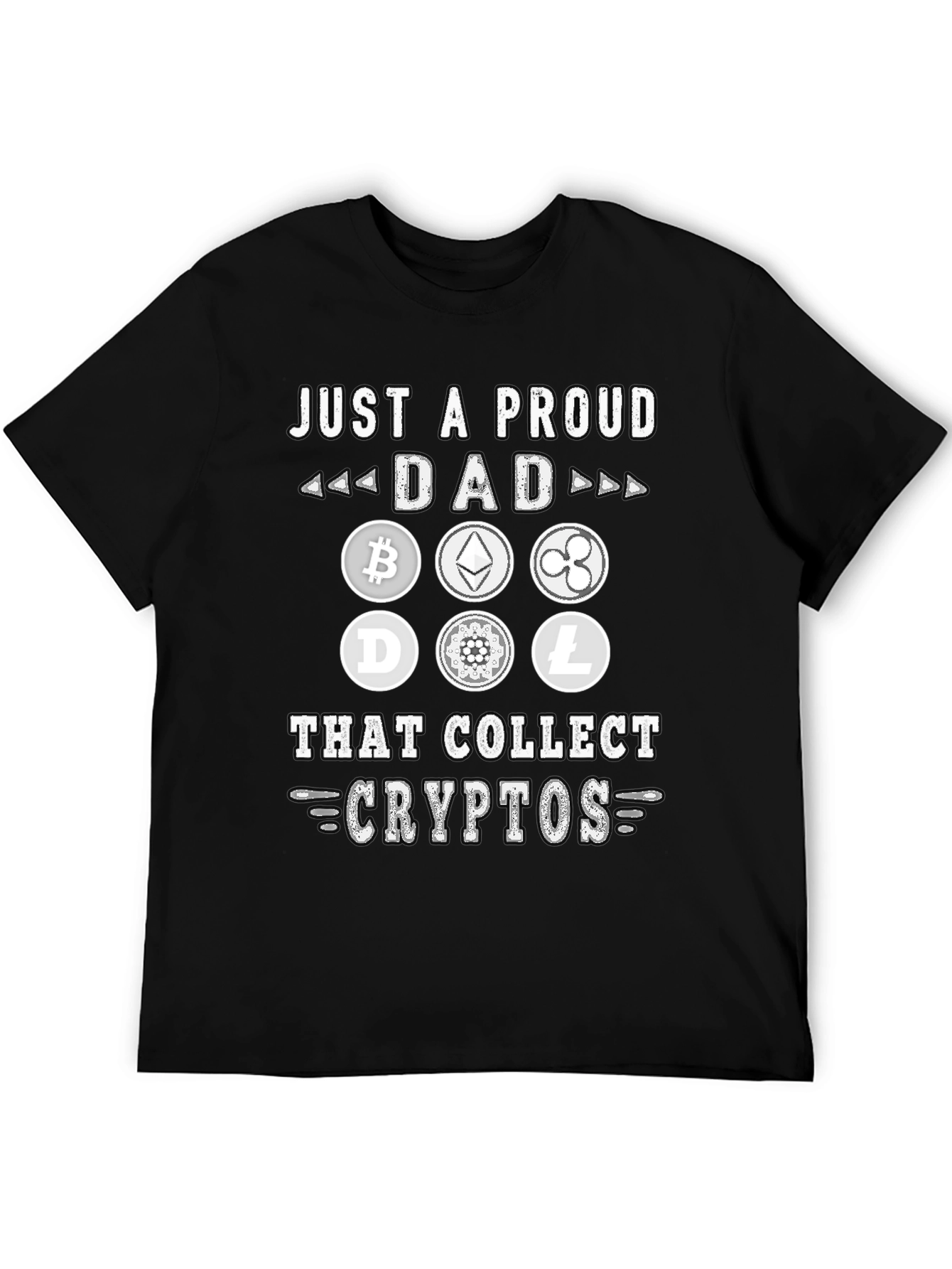 Proud Dad Crypto Collector Graphic T-Shirt