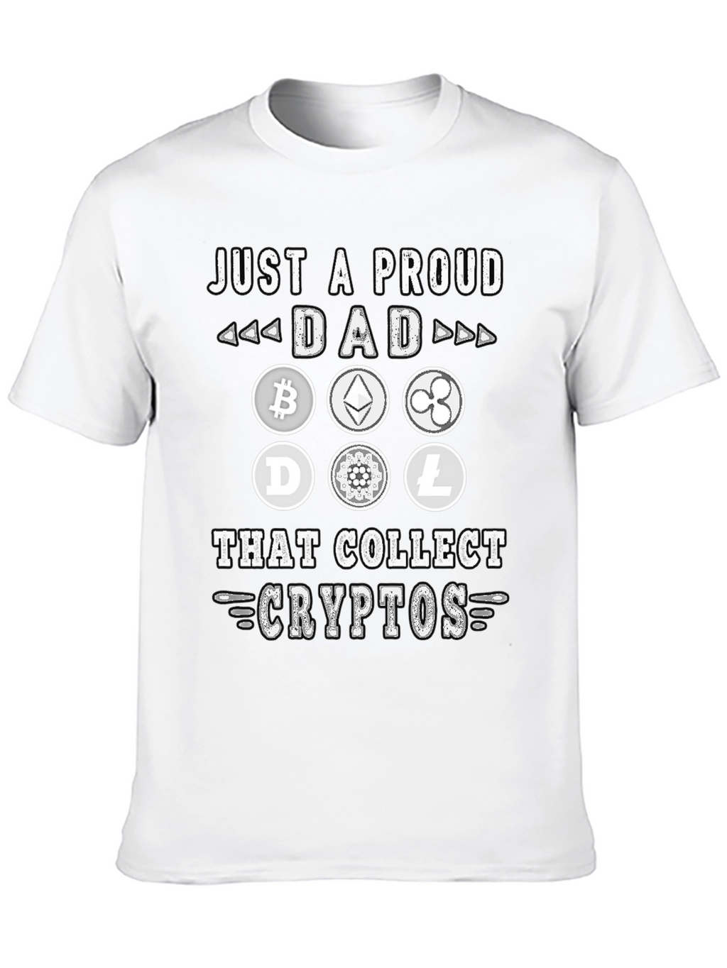 Proud Dad Crypto Collector Graphic T-Shirt